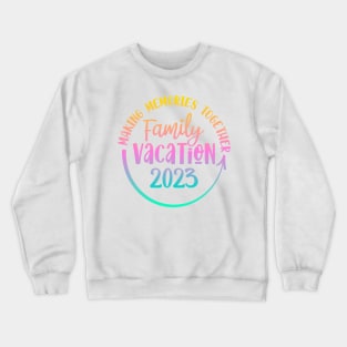 Vintage Family Trip Summer Vacation Beach 2023 Long Sleeve T-Shirt Crewneck Sweatshirt